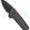 Buck Knives Buck Deploy Gray Mini Automatic Knife - Black Plain -Grindworx Buck Deploy Mini Auto Sniper Gray Black 0838GYS1 BHQ 146021 jr201 large