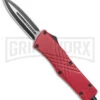 Demolisher OTF Automatic Knife Clip Point Red - Two Tone Plain
