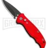 Drago Red Mini Automatic Knife - Black Plain -Grindworx Drago Red Mini Automatic Knife Black GX 33784 ns large