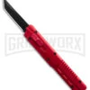 Firecracker XL Red DA/OTF Automatic Knife - Tanto Black -Grindworx Firecracker XL Red DAOTF Automatic Knife Tanto Black BHQ 181320 td large