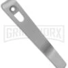 Flytanium Pocket Clip For Boker Kalashnikov Knives Bead Blast Titanium -Grindworx Flytanium Ti Pocket Clip for Boker KALS Knives BB BHQ 174264 jr large