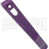 Flytanium Pocket Clip For Boker Kalashnikov Knives Purple Anodized Titanium -Grindworx Flytanium Ti Pocket Clip for Boker KALS Knives Purple Anodized BHQ 174278 jr large