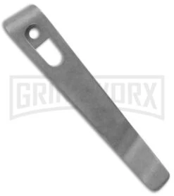 Flytanium Pocket Clip For Boker Kalashnikov Knives Stonewashed Titanium