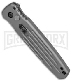 Gerber Covert Gray Automatic Knife - Stonewash Plain -Grindworx Gerber Auto Covert Tactical Gray SW BHQ 67393 er spine large