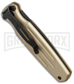 Gerber Mini Covert Coyote Brown Automatic Knife - Black Plain -Grindworx Gerber Auto Mini Covert Coyote Brown Black 30 001396 BHQ 67401 jr side large