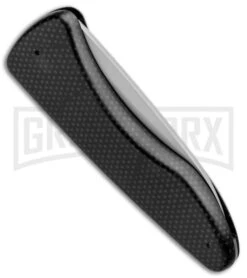 Hubertus XPress Carbon Fiber Scale Release Automatic Knife - Bead Blast Plain -Grindworx Hubertus XPress CF Scale Realease BB Plain 68.469.XP .11 GX 32278 jr side large