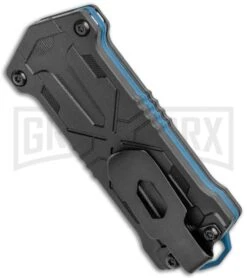 Kershaw Kapsule Manual Slide OTF Knife - Satin Plain -Grindworx Kershaw Jens Anso Kapsule Manual Sliding Button Lock OTF Knife SW 1190 BHQ 120521 jr side large