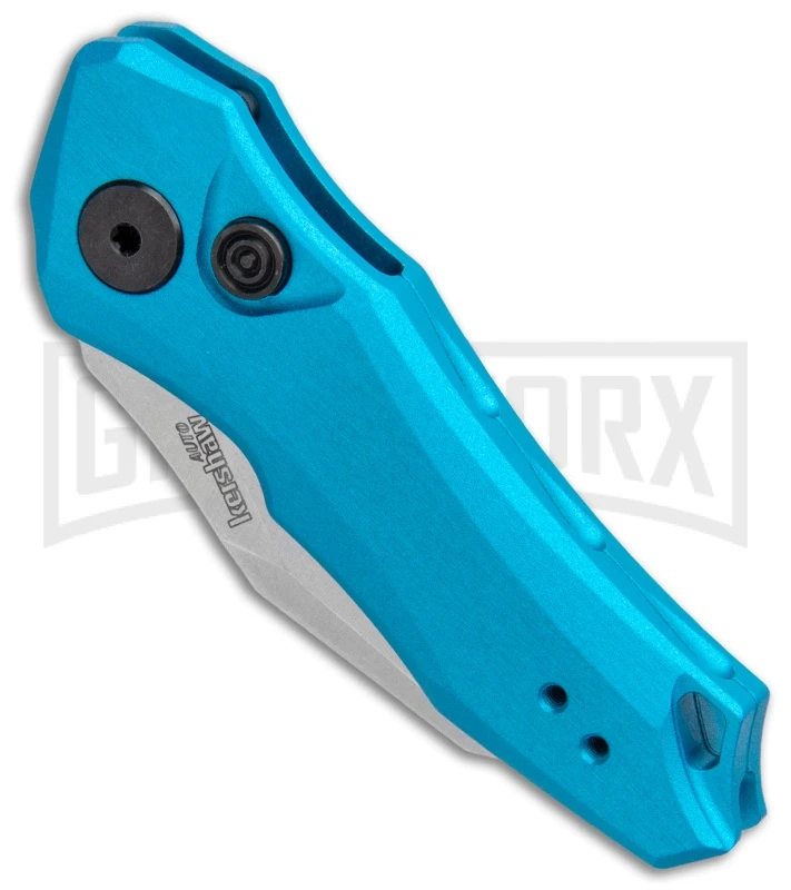Kershaw Launch 10 Teal Automatic Knife CA Legal - Stonewash Plain 4 Kershaw Launch 10 Teal Automatic Knife CA Legal - Stonewash Plain - Image 2