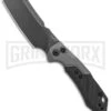 Kershaw Launch 14 Automatic Knife Cleaver Gray Aluminum - Black Stonewash Plain -Grindworx Kershaw Launch 14 Auto Cleaver BlackWash 7850 BHQ 139777 jr large