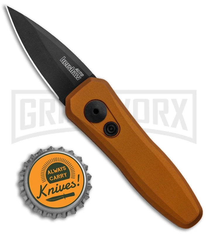 Kershaw Launch 4 Bronze Automatic Knife CA Legal - Black Plain 6 Kershaw Launch 4 Bronze Automatic Knife CA Legal - Black Plain - Image 4