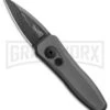 Kershaw Launch 4 Gray Automatic Knife CA Legal - Damascus Plain -Grindworx Kershaw Launch 4 CA Legal Auto Gray Damascus BHQ 86760 er large