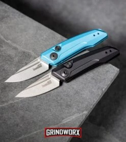 Kershaw Launch 9 Teal Automatic Knife CA Legal - Stonewash Plain -Grindworx Kershaw Launch 9 Automatic Knife Teal Working 7250TEALSW BHQ 115103 kp slate web large 1