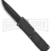 Lightning Black D/A OTF Automatic Knife - Black Plain