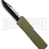 Lightning OD Green D/A OTF Automatic Knife - Clip Point Two Tone