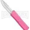 Lightning Pink D/A OTF Automatic Knife - Satin Plain