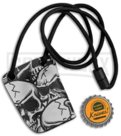 Linos Kydex Skull Sheath W/ Black Neck Cord For Boker Kalashnikov KALS -Grindworx Linos Kydex Sheath Skull for Boker Kalashnikov Black Neck Cord KALS BHQ 80739 jr bottlecap large 1