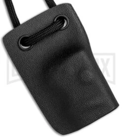 Linos Kydex Boker Mini Kalashnikov Neck Sheath With Black Cord -Grindworx Linos Kydex Sheath for Boker Mini Kalashnikov Neck Cord BHQ 79745 jr close large 1