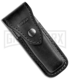 Mikov 241 Predator Double Bolster Buffalo Horn Automatic Leverlock Knife -Grindworx Mikov 241 Predator Double Bolster Leverlock Auto Buffalo Horn Polish BHQ 104174 jr sheath large