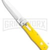 Mikov 241 Predator ABS Yellow Automatic Lever Lock Knife - Polish Plain -Pocket -Grindworx Mikov 241 Predator Lever Lock Automatic Knife Yellow 3.75 Polish Pocket Clip BHQ 117840 LS large