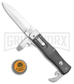 Mikov 241 Predator Black Multi-Tool Automatic Knife - Satin Plain -Grindworx Mikov 241 Predator Multi Tool Auto Black Satin BHQ 109092 jr bottlecap large