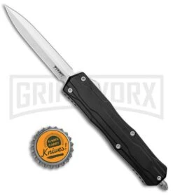 No Limit Knives Manis Black OTF Automatic Knife - Dagger Satin Plain 9 No Limit Knives Manis Black OTF Automatic Knife - Dagger Satin Plain -Grindworx No Limit Knives Manis Black OTF Auto Dagger Satin GX 34119 jr bottlecap large