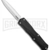 No Limit Knives Manis Black OTF Automatic Knife - Dagger Satin Plain