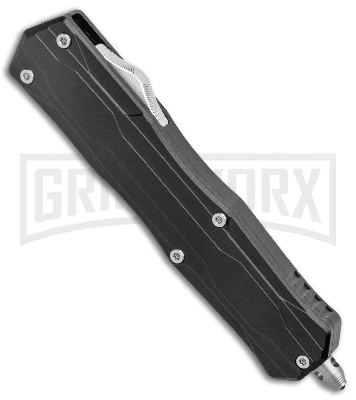 No Limit Knives Manis Black OTF Automatic Knife - Dagger Satin Plain 4 No Limit Knives Manis Black OTF Automatic Knife - Dagger Satin Plain - Image 2