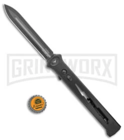 Paragon Estiletto Black Bolt Automatic OTF Knife - Black Dagger -Grindworx Paragon Estiletto Dagger OTF Auto OD Green Lightning Bolt Black PARA EST SP LB B CB BHQ 101547 jr bottlecap large