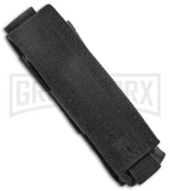 Rumble Scian Black D/A OTF Automatic Knife - Blk Tanto 2 Tone W/ Fuller -Grindworx Rumble Black DA OTF Auto Black Tanto TT GX 38035 jr sheath large