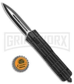 Rumble Slim Black D/A OTF Rectangle Grid Scales- Dagger Two Tone -Grindworx Rumble Slim Black DA OTF Rectange Grid Scales Dagger TT GX 38186 jr bottlecap large