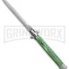 SKM/AB 13" Italian Stiletto Green Pearlex Automatic Knife - Dagger -Grindworx SKM AB 13in stiletto green pearlex dagger BP 22698 er large