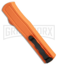 AKC F-20 Orange D/A OTF Dagger Automatic Knife - Satin Plain 8 AKC F-20 Orange D/A OTF Dagger Automatic Knife - Satin Plain -Grindworx akc f 20 da otf auto black Orange aluminum Satin dagger BHQ 177350 jr side large