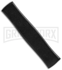 AKC Minion Concord Zebra OTF Automatic Knife - Black Flat -Grindworx akc mini concord zebra flat back cm large