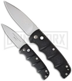 Boker Mini Kalashnikov Black Automatic Knife - Bead Blast Plain -Grindworx boker kalashnikov mini 01kals73 size comparison large