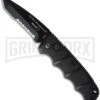 Boker Mini Kalashnikov Black Automatic Knife - Tanto Black Serr -Grindworx boker kalashnikov mini 01kals73bts large