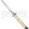 Frank B. 11" Camel Bone Handle Stiletto (Bayo) -Grindworx italian stiletto camel bone 11 bayo large