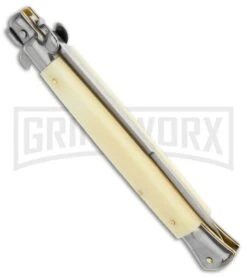 Frank B. 11" Camel Bone Handle Stiletto (Bayo) -Grindworx italian stiletto camel bone 11 bayo side large 1