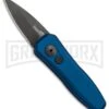 Kershaw Launch 4 Blue Automatic Knife CA Legal - Black Plain -Grindworx kershaw launch 4 blue 7500BLUBLK BHQ 37820 er large