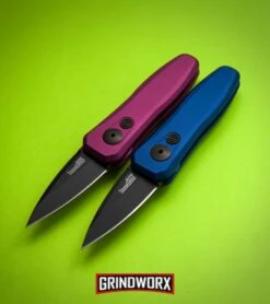 Kershaw Launch 4 Blue Automatic Knife CA Legal - Black Plain -Grindworx kershaw launch 4 purple 7500purblk BHQ 37821 blue 7500blublk BHQ 37820 dl large