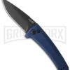 Kershaw Launch 3 Blue Automatic Knife - Black Plain -Grindworx kershaw launch auto 3 black dlc blue cm large