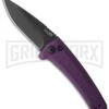 Kershaw Launch 3 Purple Automatic Knife - Black Plain -Grindworx kershaw launch auto 3 black dlc purple cm large