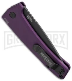 Kershaw Launch 3 Purple Automatic Knife - Black Plain -Grindworx kershaw launch auto 3 black dlc purple side cm large