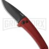 Kershaw Launch 3 Red Automatic Knife - Black Plain -Grindworx kershaw launch auto 3 black dlc red cm large