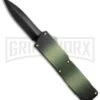 Lightning Camo D/A OTF Automatic Knife - Black Dagger