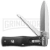 Mikov 241 Predator ABS Black Automatic Leverlock Knife W/ Saw -Grindworx mikov abs w saw cm large