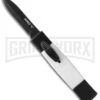 AKC Minion Concord Black/White OTF Automatic Knife - Dagger Black -Grindworx minion black white black dagger jm large