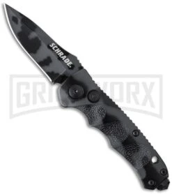 Schrade Mini Extreme Survival SC60MC Urban Camo Automatic - Spear Point Plain
