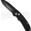 Smith & Wesson Extreme Ops SW50B Black Automatic Knife - Black Plain -Grindworx smith wesson sw50b large