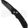 Smith & Wesson Extreme Ops SW50BT Black Automatic Knife - Tanto Black Plain 2 Smith & Wesson Extreme Ops SW50BT Black Automatic Knife - Tanto Black Plain -Grindworx smith wesson sw50bt large